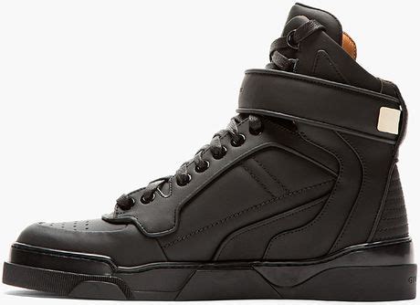 givenchy black matte leather high-top tyson sneakers|Buy Givenchy Tyson High 'Black' .